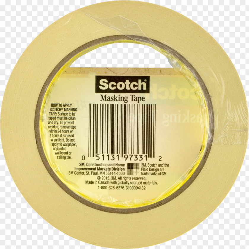 Beige Yellow Scotch Tape PNG