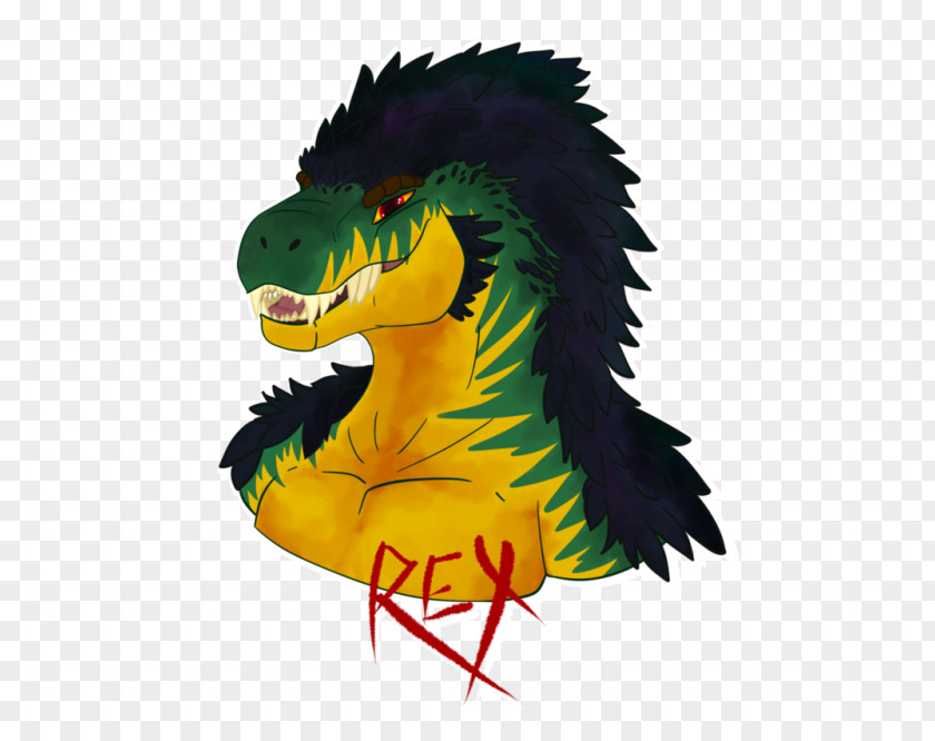 Furry Art Badge Commission Drawing Tyrannosaurus Head Shot PNG