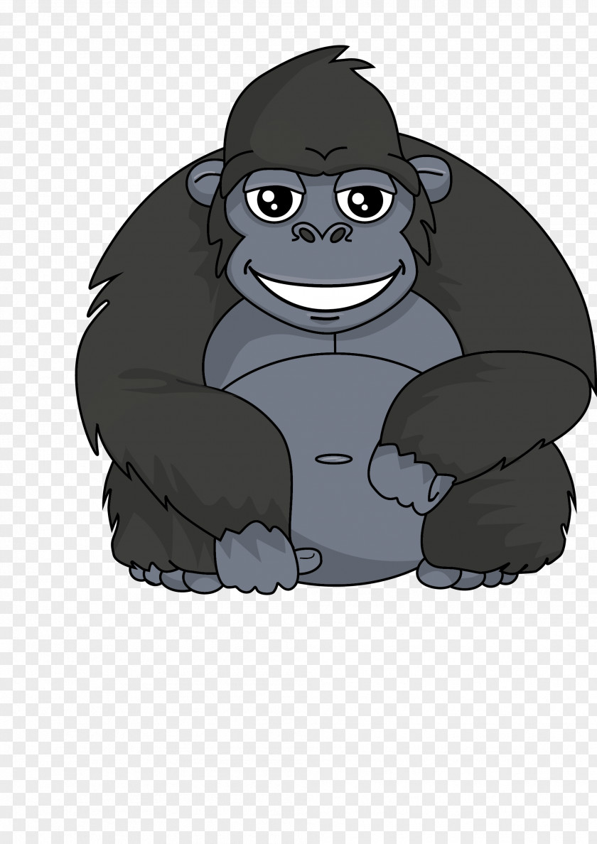 Gorilla Gorilas (Gorillas) Animal Hunting Cartoon PNG