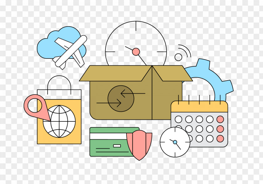 Online Shopping Logistics Express Icon PNG