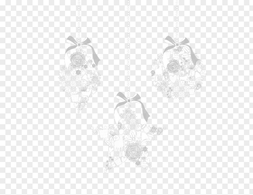 White Christmas Decoration Drawing Ornament PNG