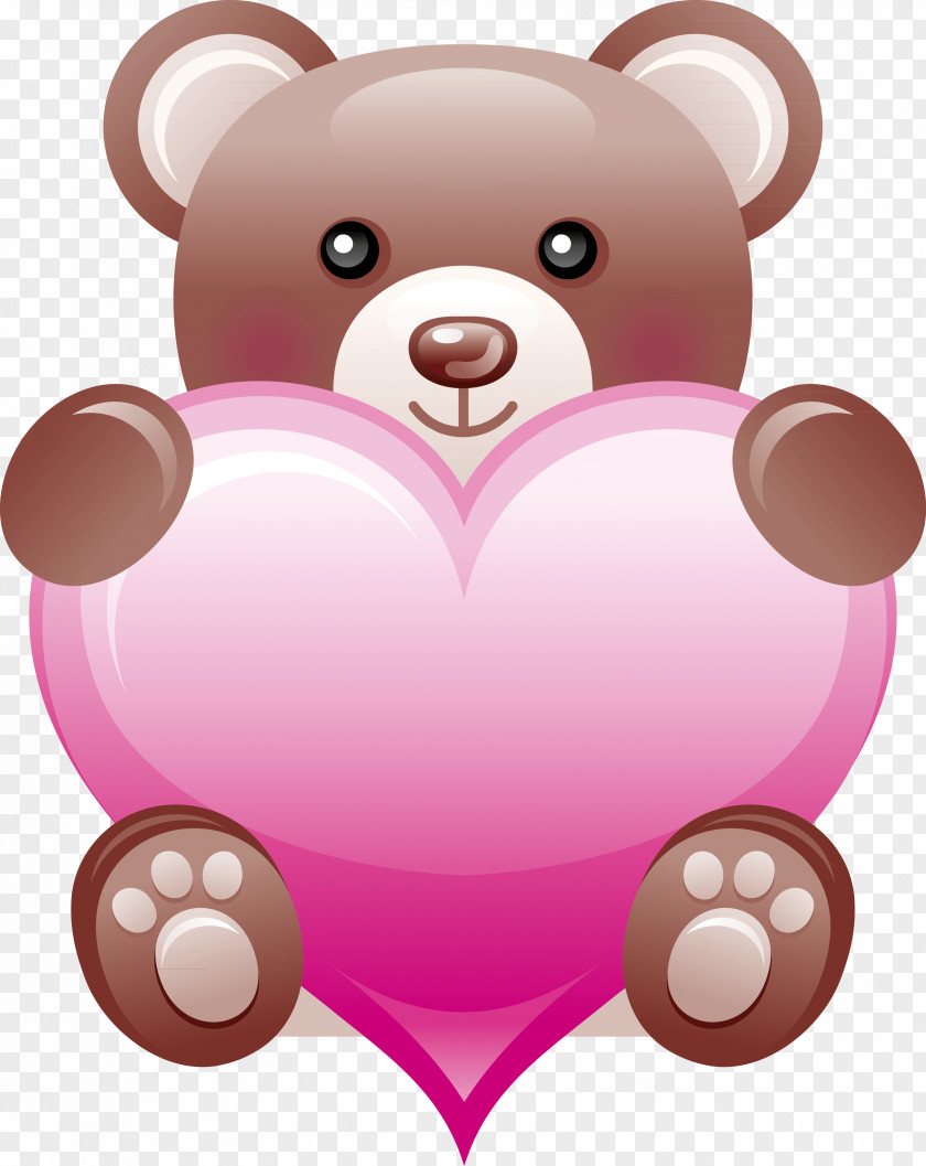Bear Love Sticker PNG