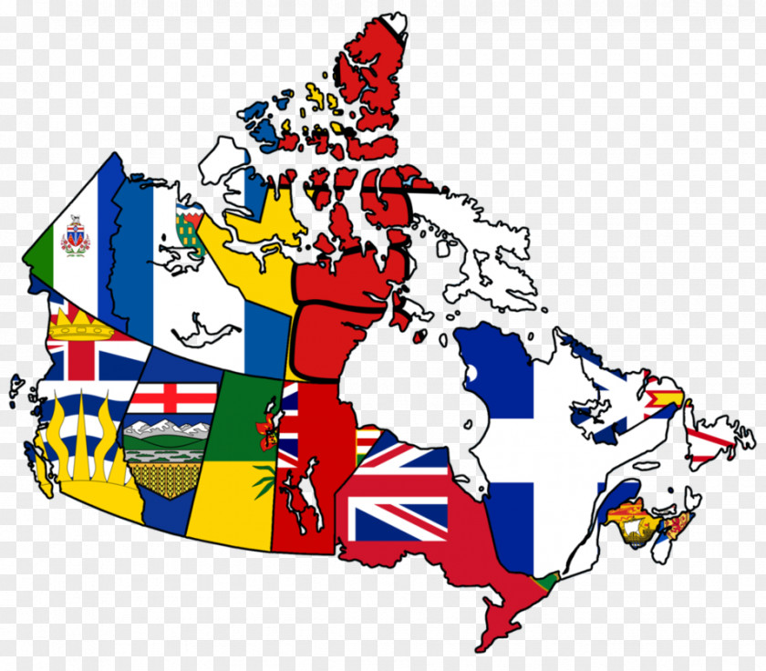 Flag Core Ontario Province Of Canada Or Territory Map PNG