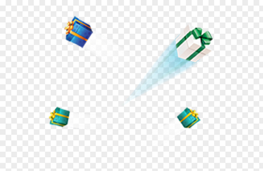 Gift Decoration Flying Material Element PNG