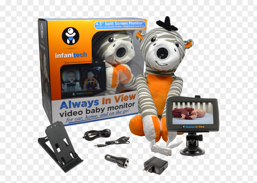 Baby Zebra Monitors Car Infant Video Levana Alexa PNG