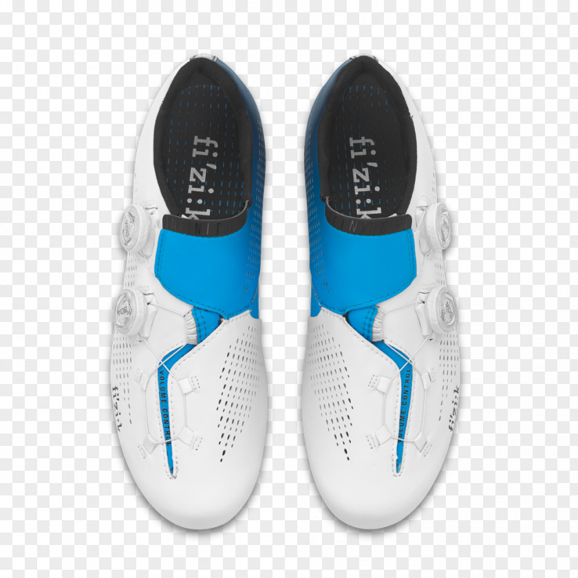 Blue White Movistar UCI World Tour Cycling Shoe PNG