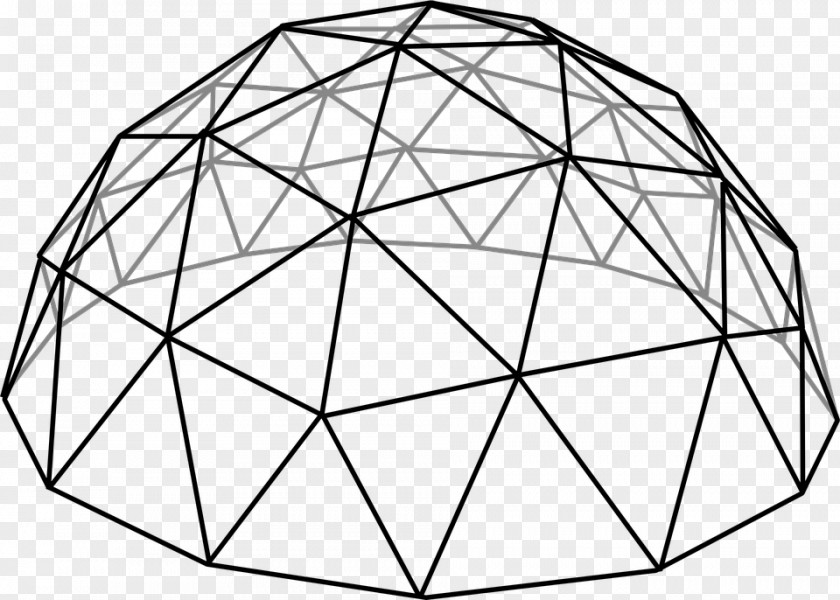 Geodesic Dome Drawing PNG
