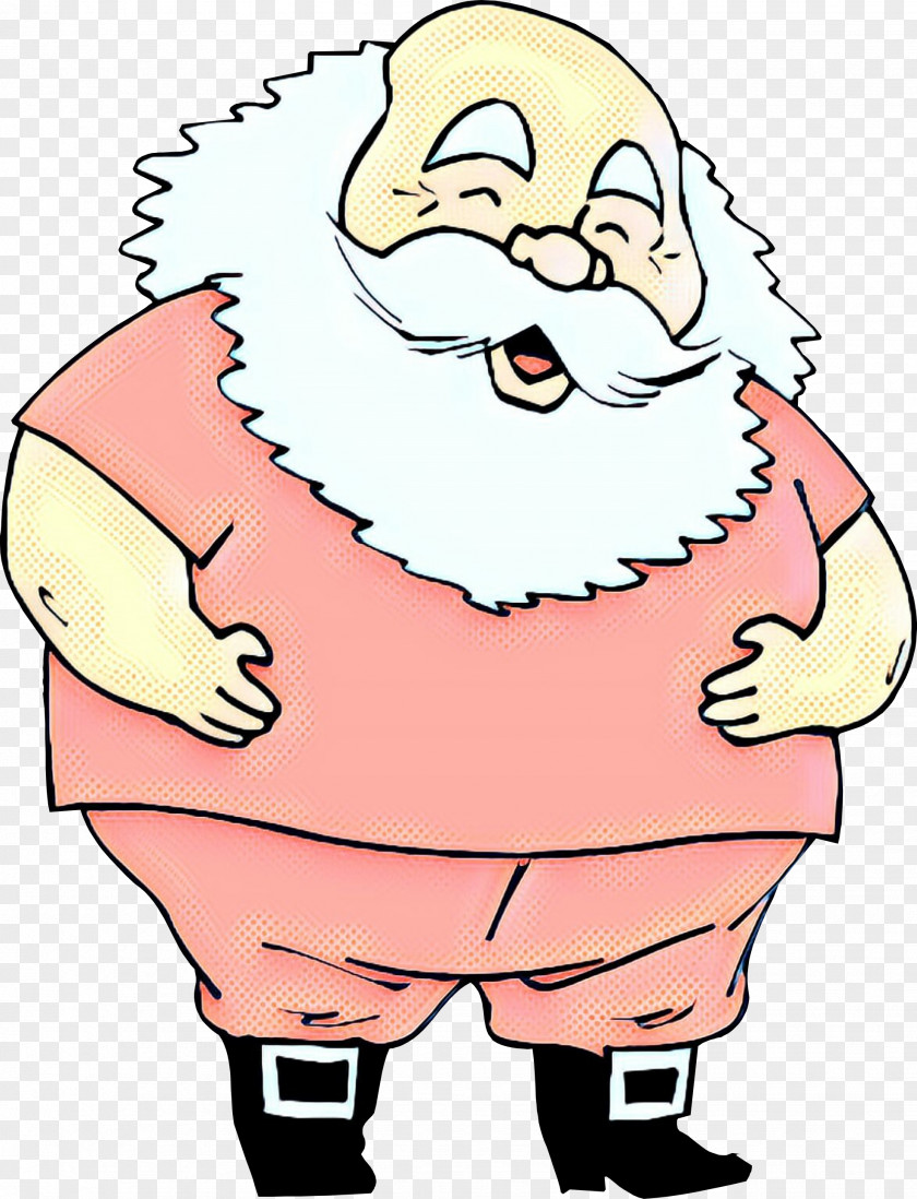 Pleased Facial Hair Santa Claus PNG