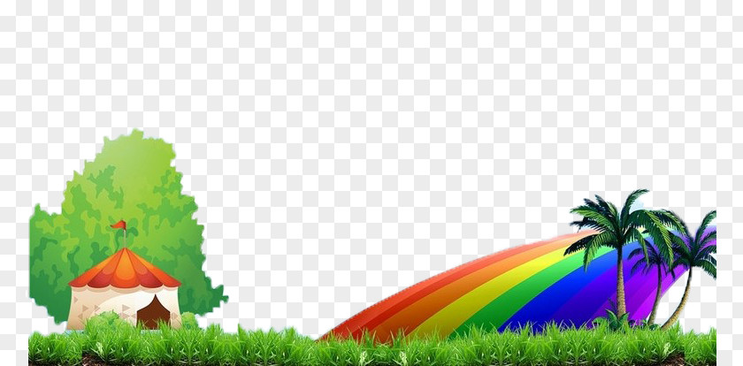 Rainbow Poster Download Childrens Day PNG