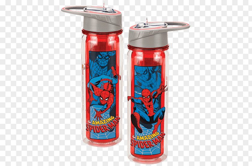 Water Man Bottles The Amazing Spider-Man Captain America Marvel Comics PNG