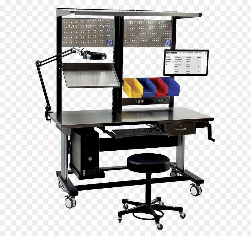 Workstation Furniture Desk Office Supplies PNG