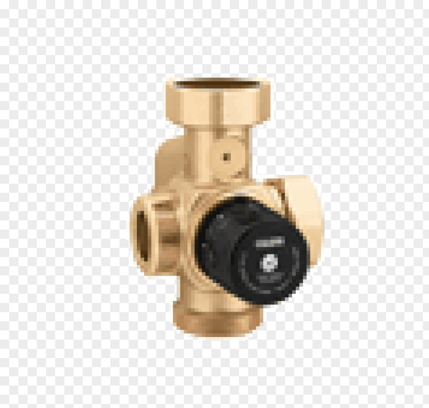 Brass Thermostatic Mixing Valve Radiator Central Heating PNG