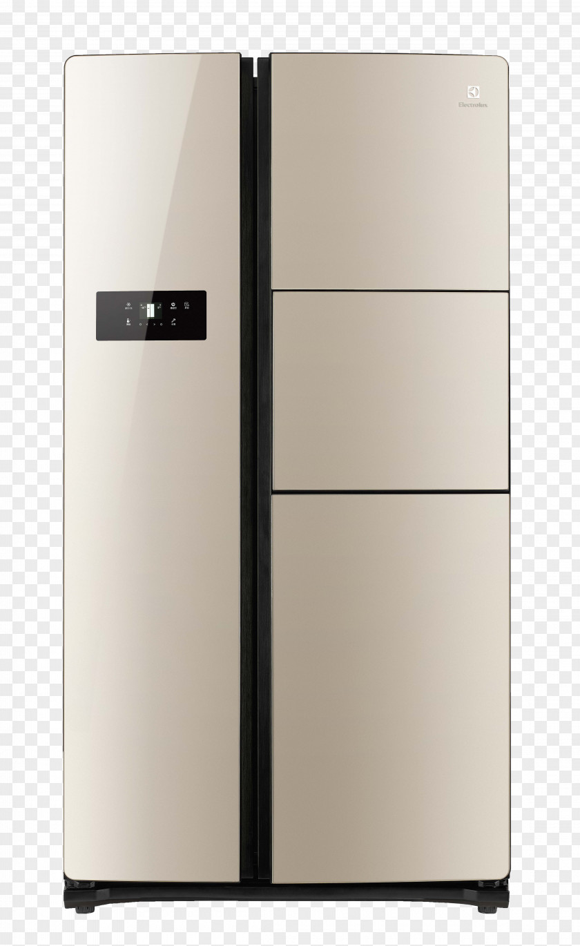 Champagne Luxury Multi-door Refrigerator Home Appliance PNG