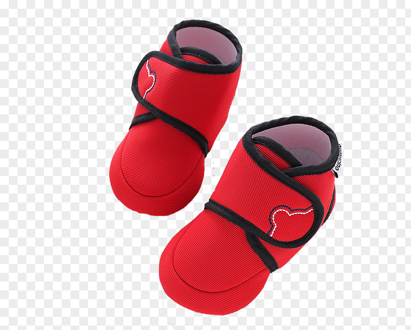 Cute Red Baby Shoes Slipper Shoe PNG