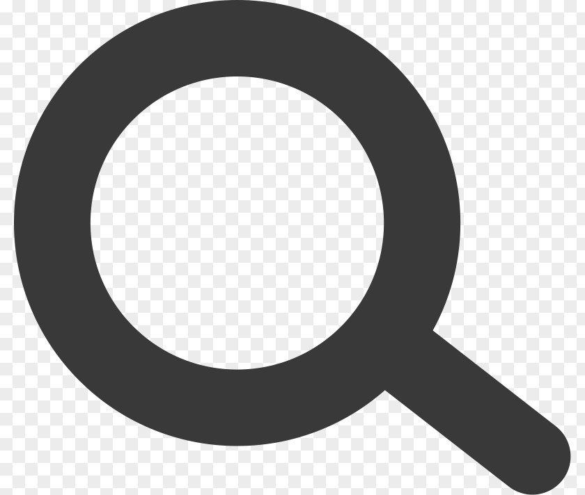 Minimal Magnifying Glass Clip Art PNG