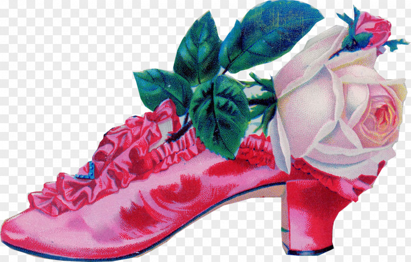 Pink High Heels Shoe Boot Clip Art PNG
