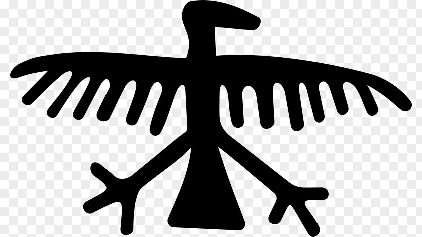 Bird Petroglyph Coso Range PNG