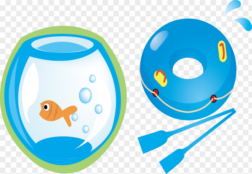Fish Tank And Rowing Canoe Icon PNG