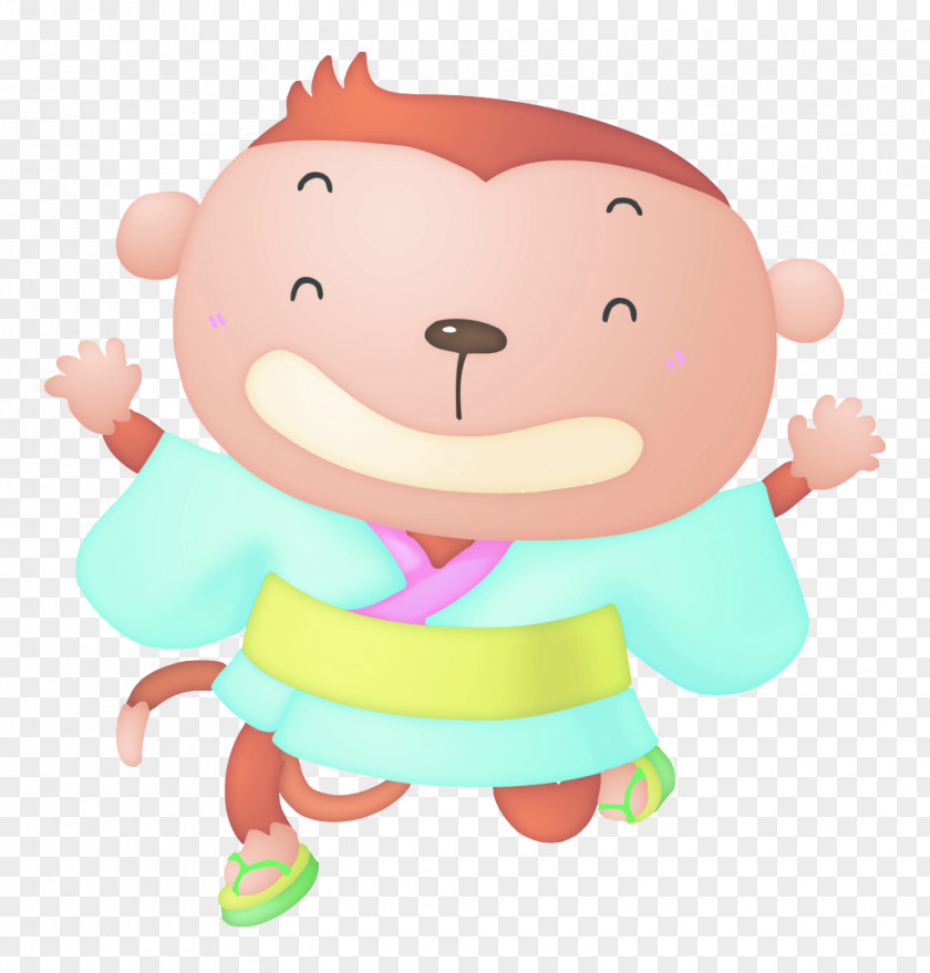 Little Monkey Cartoon Child PNG