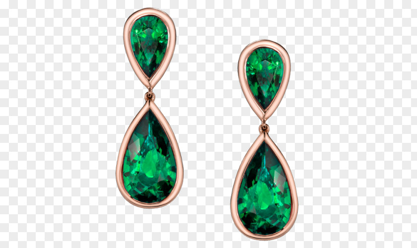 Emerald Earring Jewellery Gemstone Gold PNG
