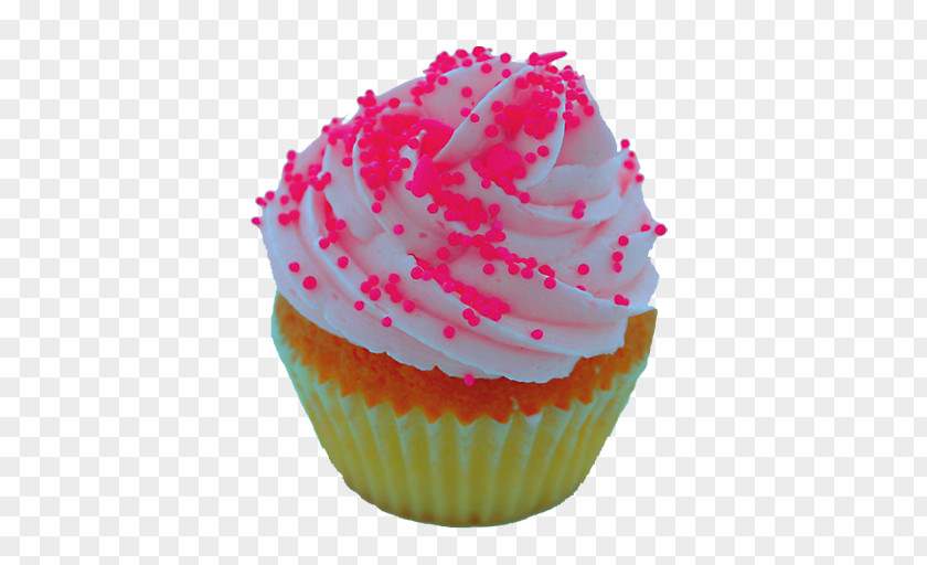 Pink Cupcake Cuban Pastry PNG