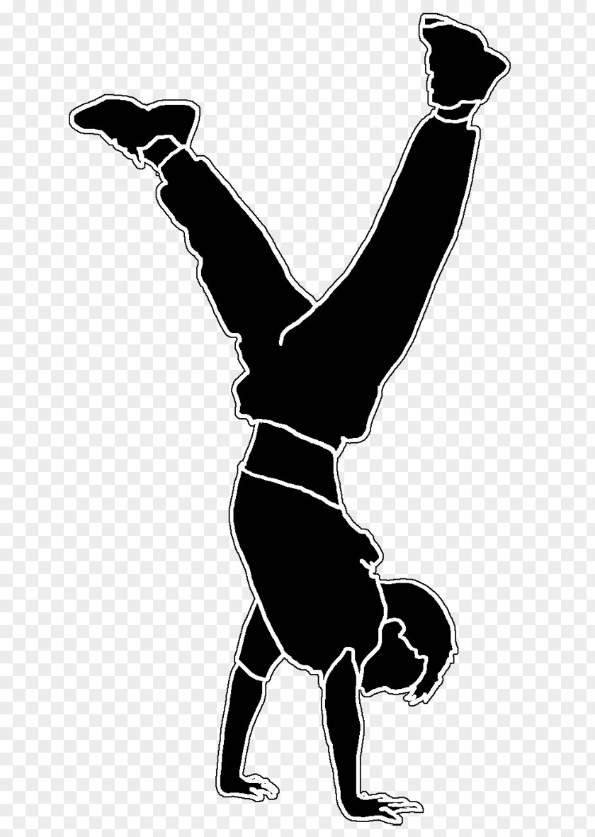 Gymnastics Handstand Child Silhouette Clip Art PNG