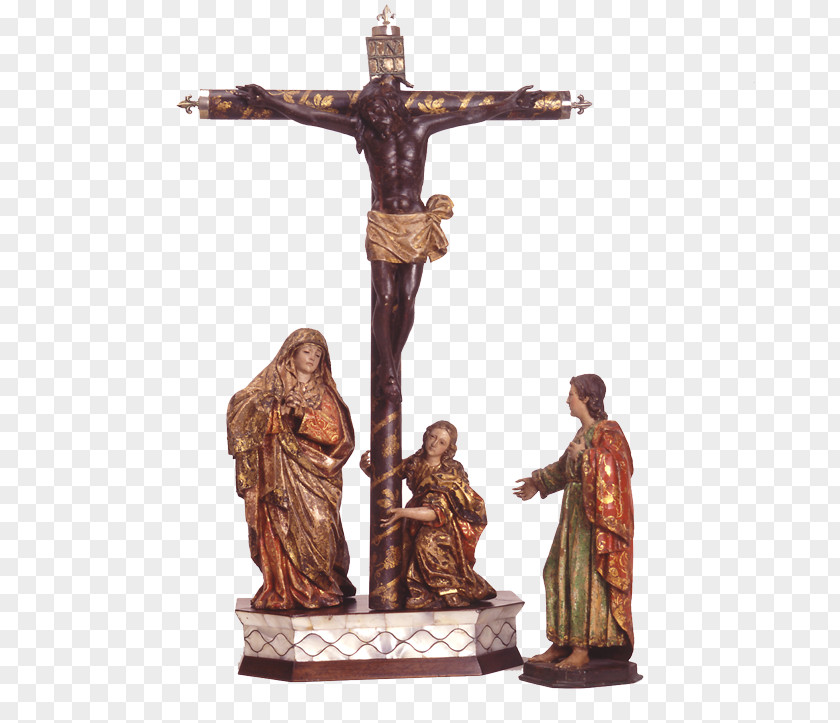 Hotel El Gran Chorti Crucifix Bronze Sculpture PNG