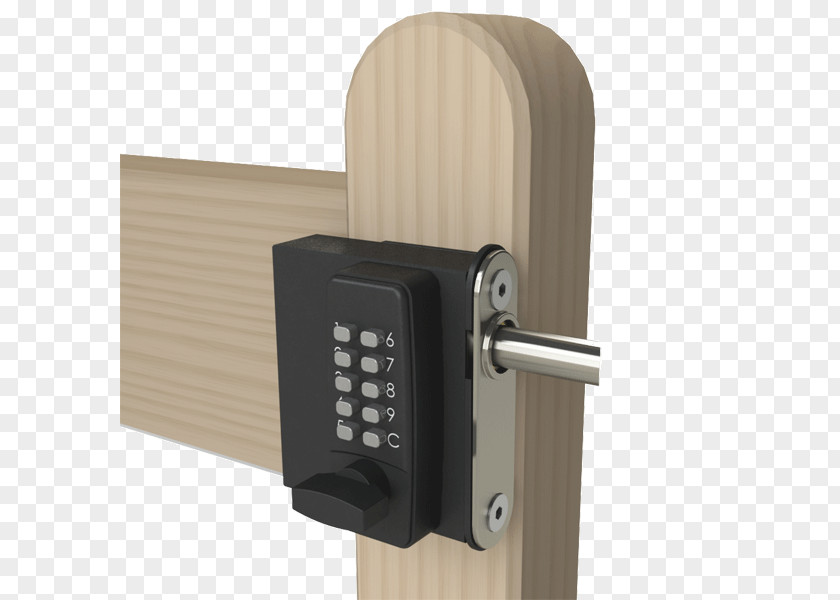 Kaba Electronic Lock Gate Latch Combination PNG