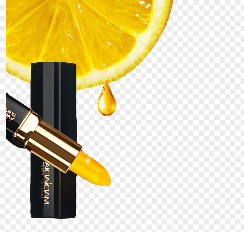 Lemon Lipstick Icon PNG