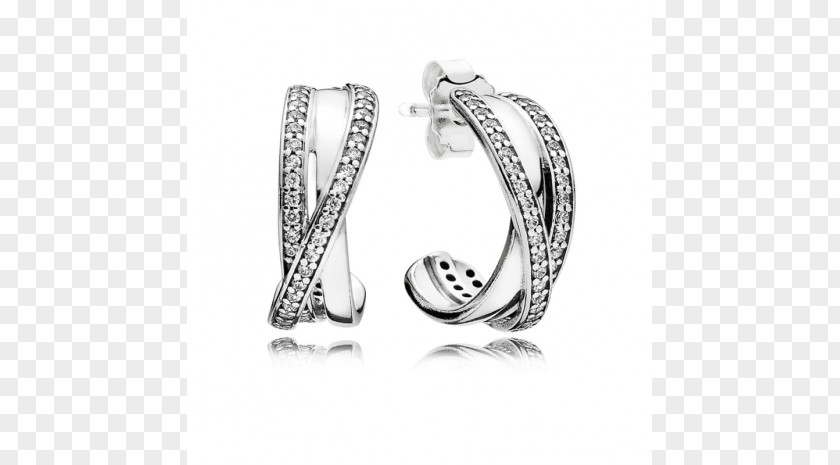 Charms Earring Pandora Cubic Zirconia Jewellery Sterling Silver PNG