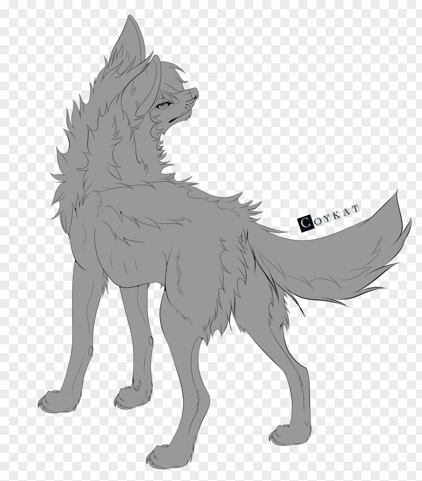 Painted Gray Wolf Dog Puppy Drawing DeviantArt Line Art PNG