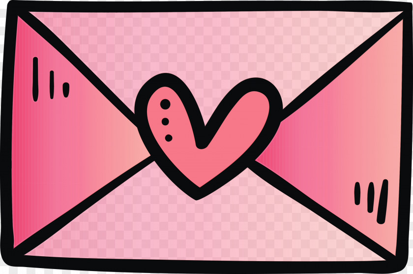 Pink Line Heart Magenta Art PNG