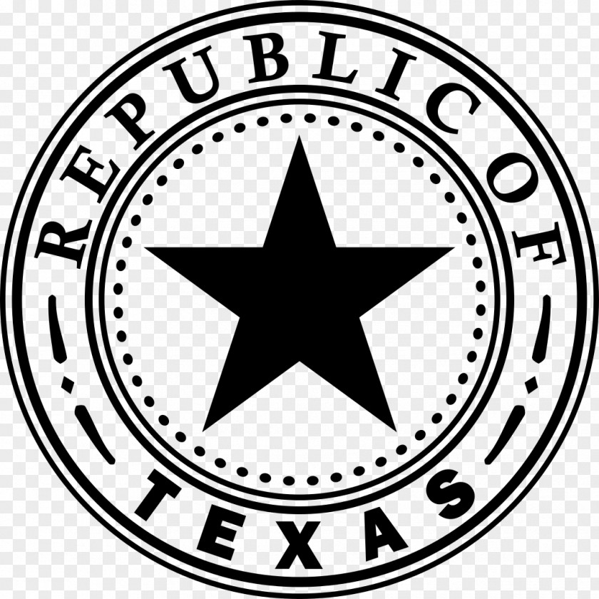 Seal Republic Of Texas Revolution State Library And Archives Commission Flag PNG