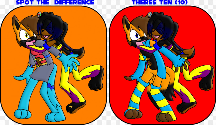 Spot The Difference Horse Cartoon Fiction Mammal PNG