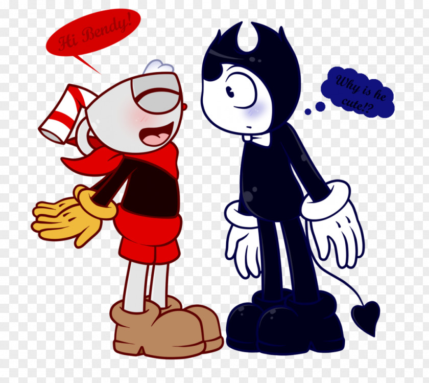 Bendy And The Ink Machine Cuphead Drawing PNG