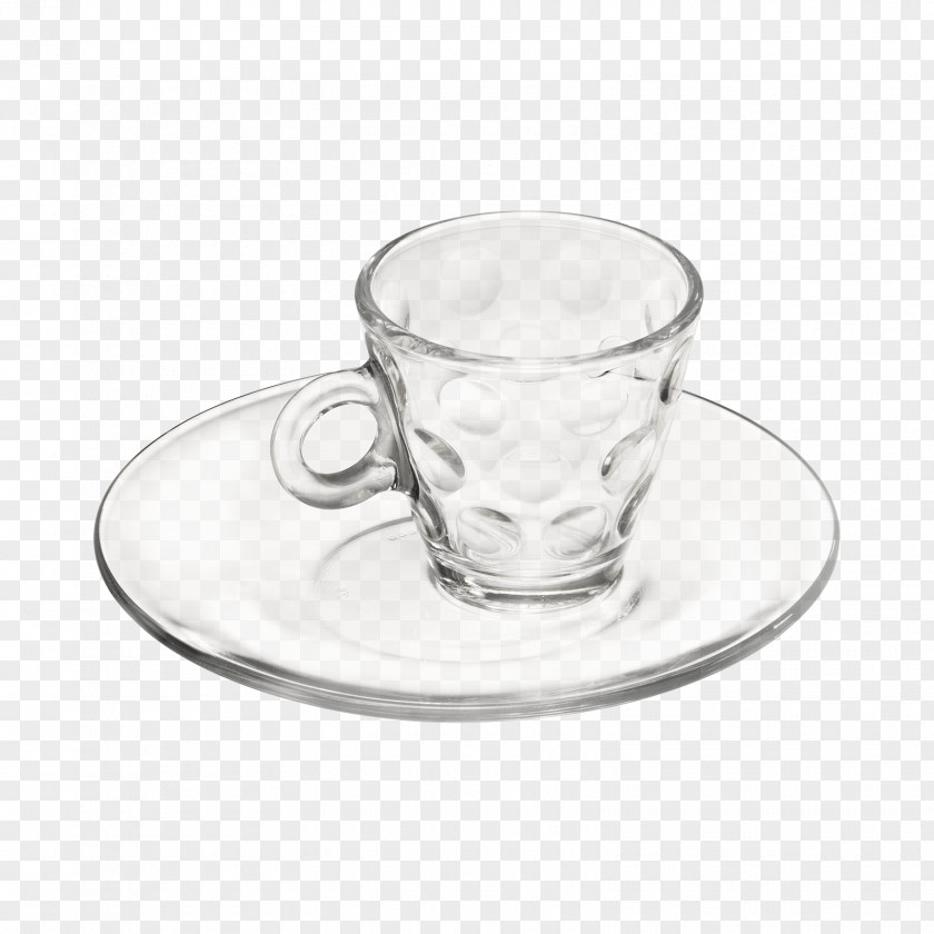 Glass Coffee Cup Espresso Saucer PNG