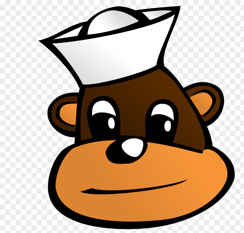 Sailor Hat Primate Ape Monkey Clip Art PNG