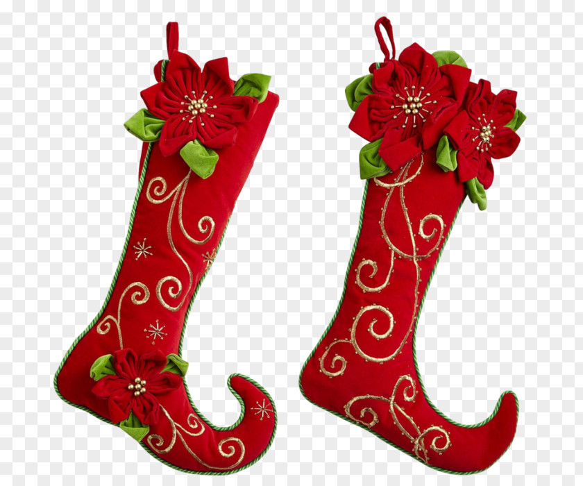 Christmas Stockings Santa Claus Sock Ornament PNG