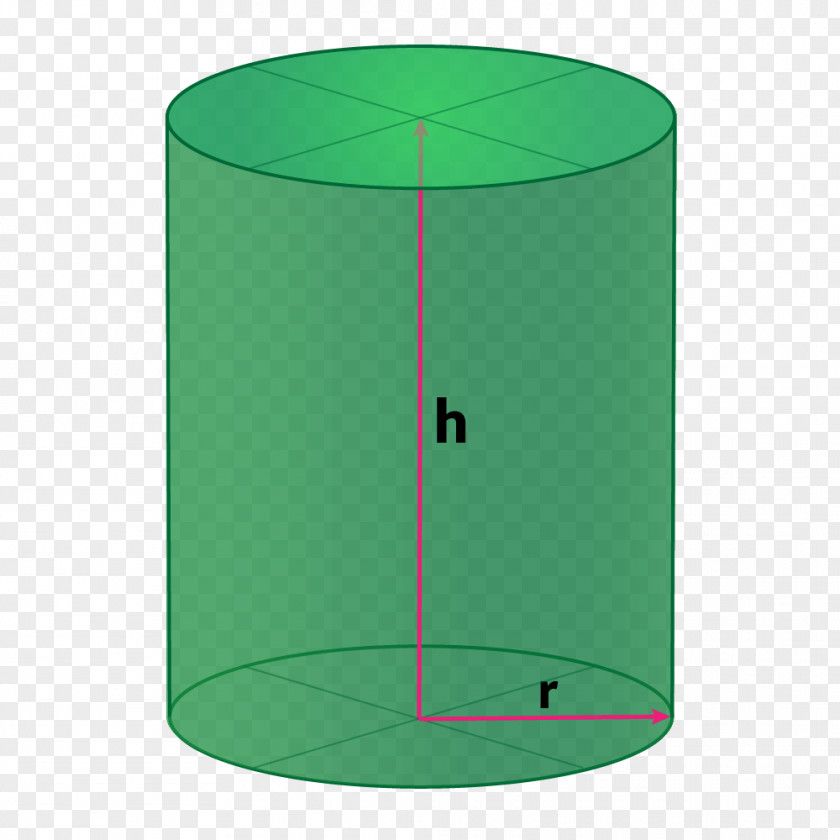 Cylinder Rectangle Green PNG