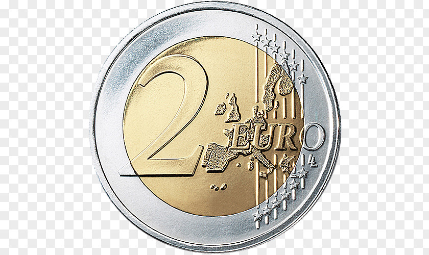 Euro Coin Clipart 2 Commemorative Coins PNG