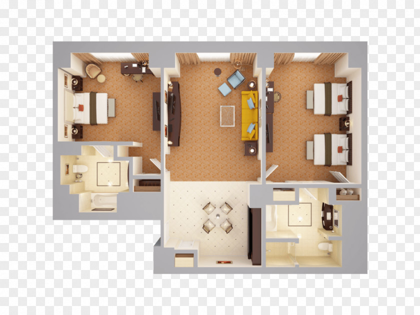 Hotel Waldorf Astoria New York 3D Floor Plan Suite PNG