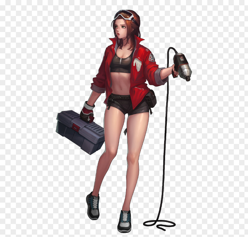 Jenny Rivera Black Survival Character Game Concept Art PNG