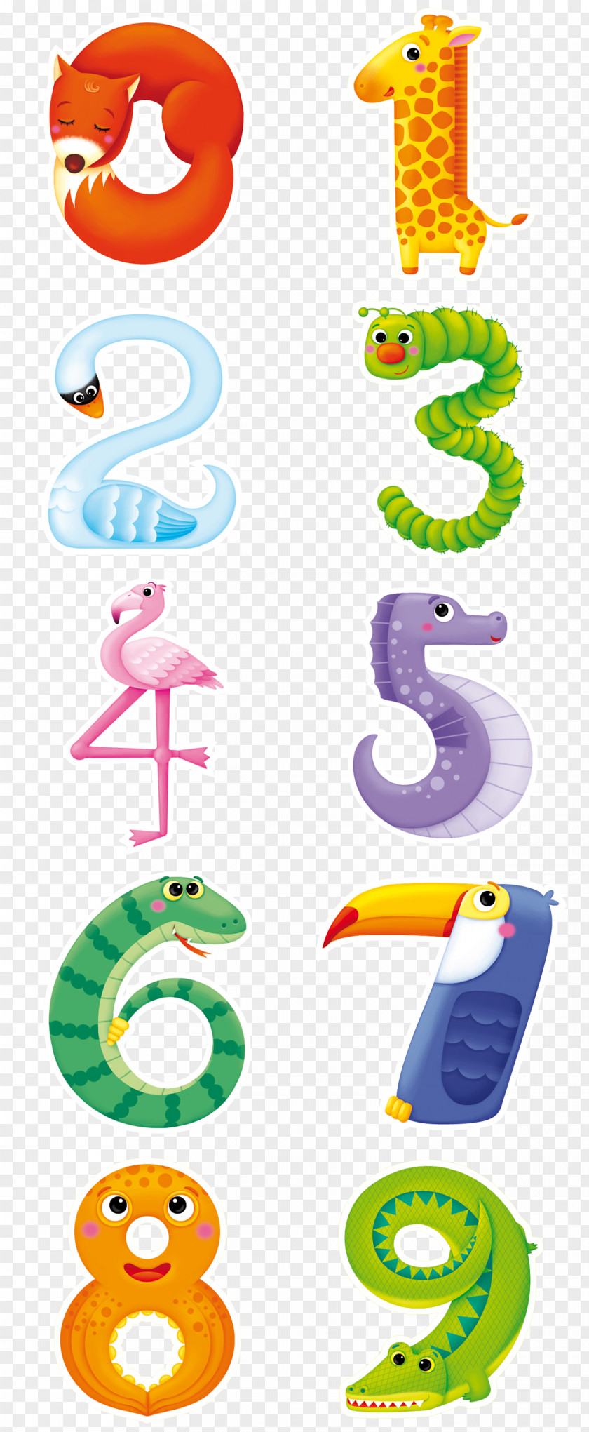 Animals Number Combinations Clip Art PNG