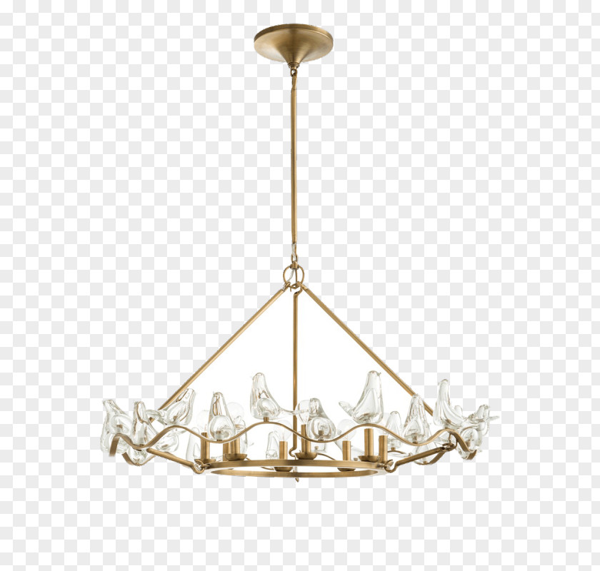 Decorative Pattern Lighting Bird Chandelier Glass PNG