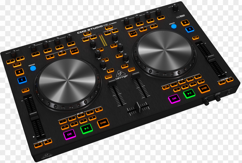 Dj Speakers DJ Controller Disc Jockey Behringer CMD Studio 4A MIDI Controllers PNG