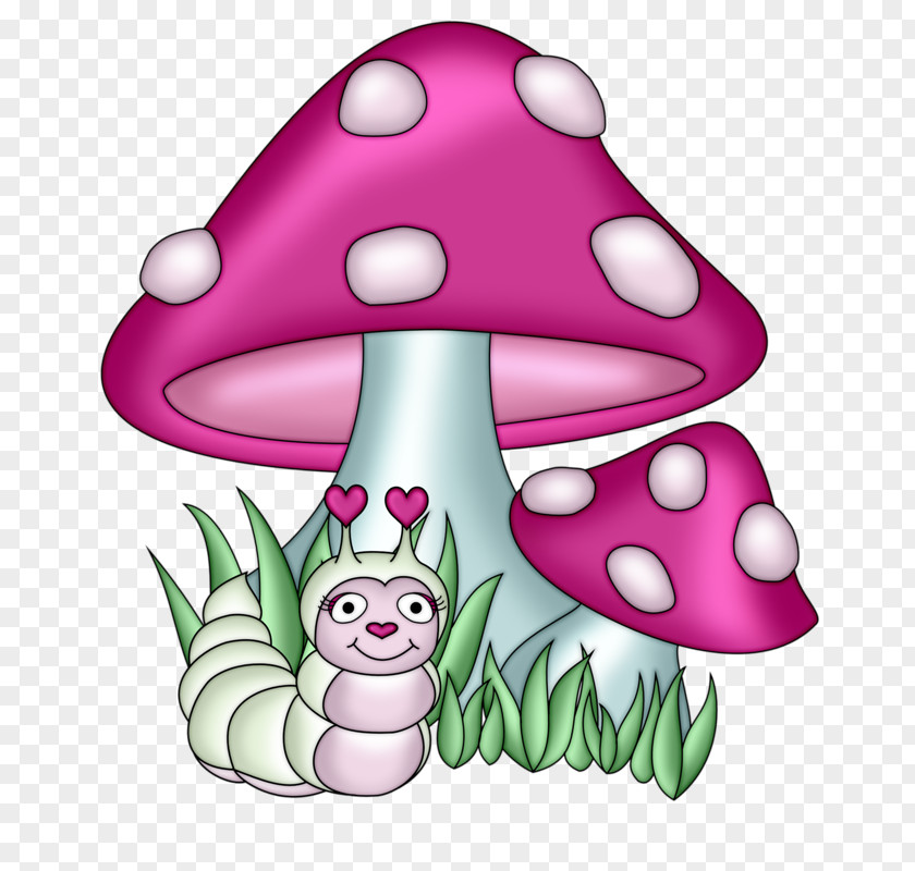 Hand-painted Cartoon Mushrooms Common Mushroom Fungus Clip Art PNG