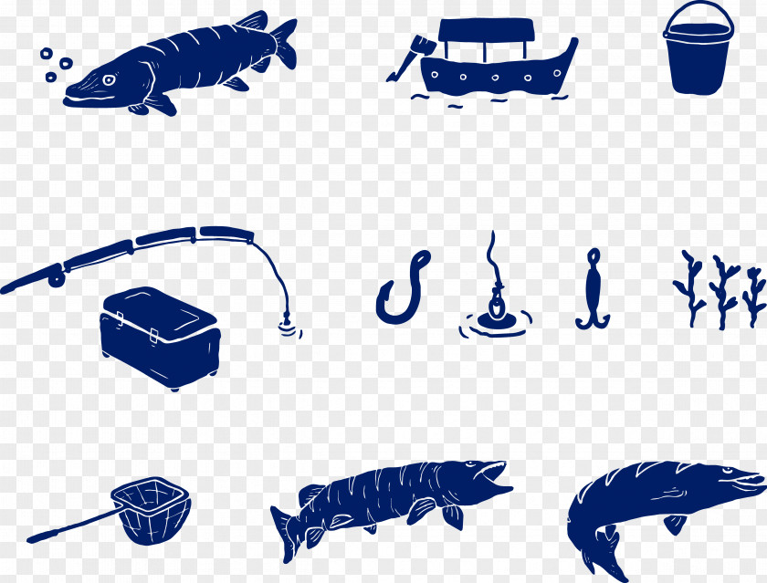 Predator Angling Fishing Illustration PNG