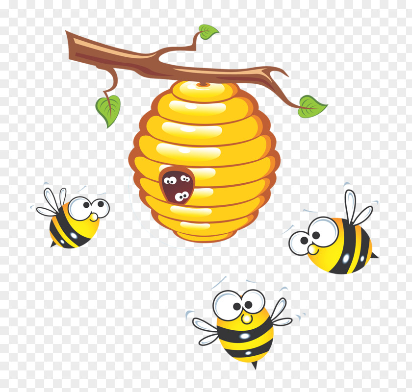 Bee Honey Beehive Clip Art PNG