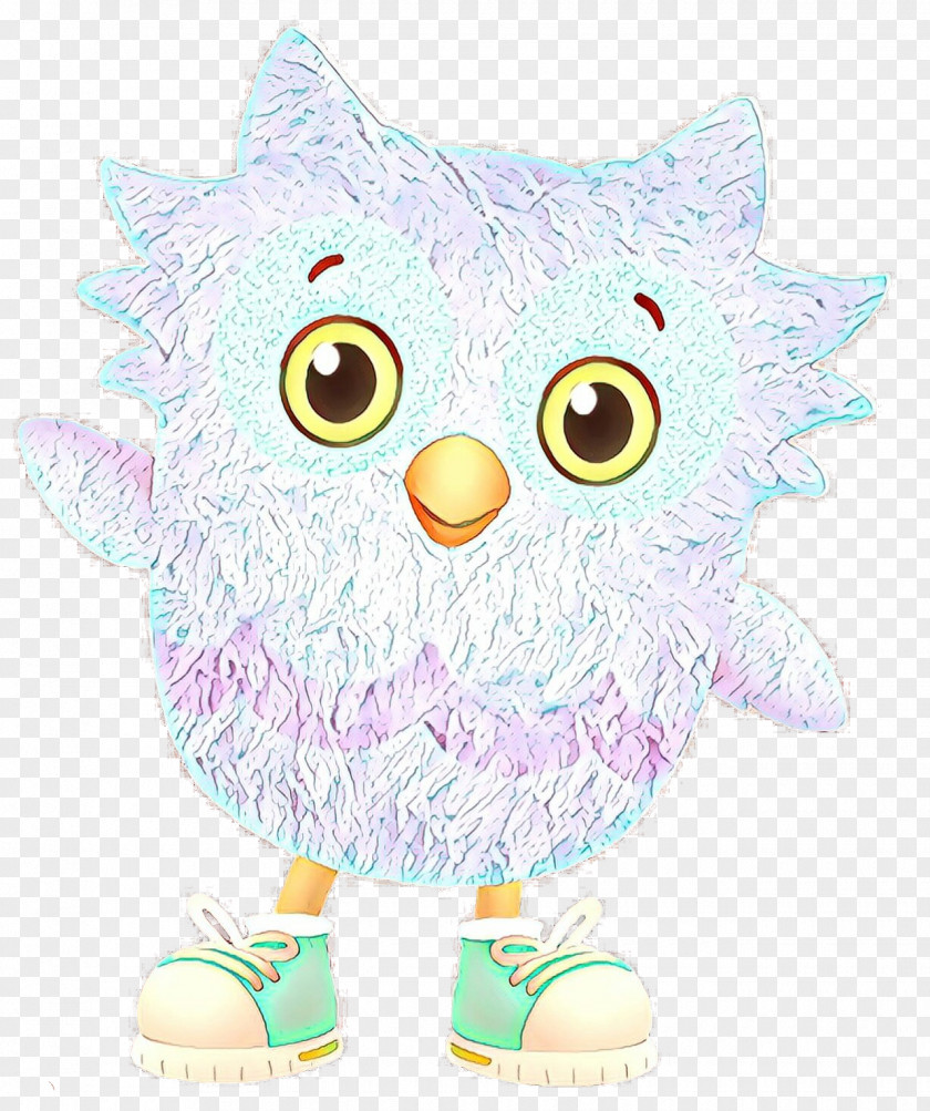 Cartoon Owl Cat Animal Figure PNG