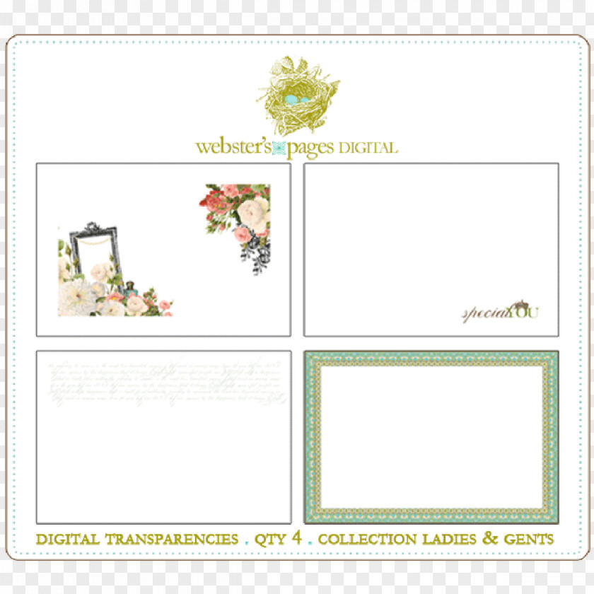 Design Paper Floral Pattern PNG